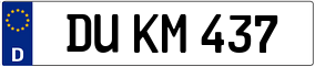 Trailer License Plate